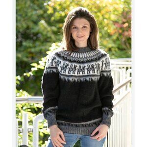 Alpaca jumper for Women Peruvian alpaca sweater knitted jumper warm winterSize M